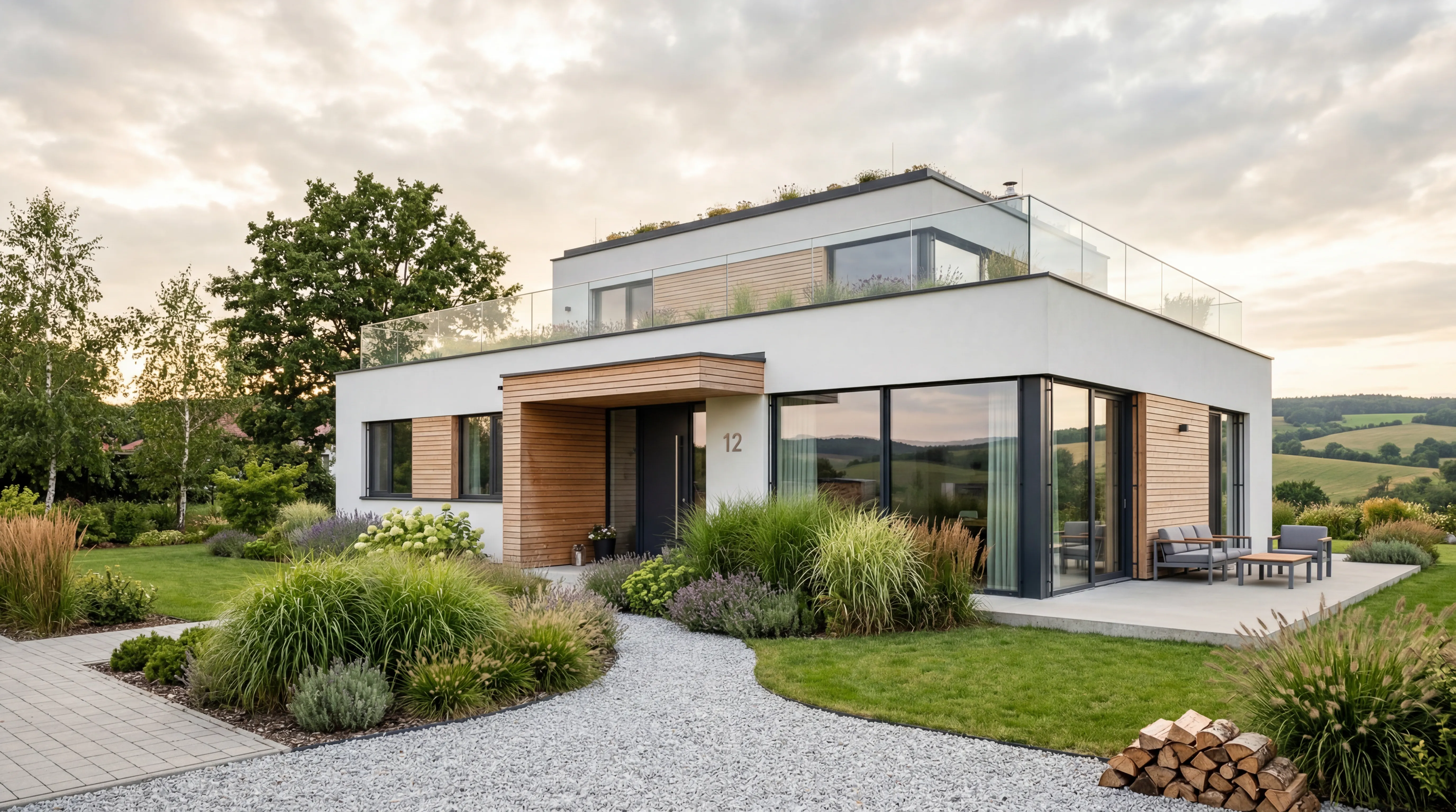 Moderní rodinný dům v přírodě